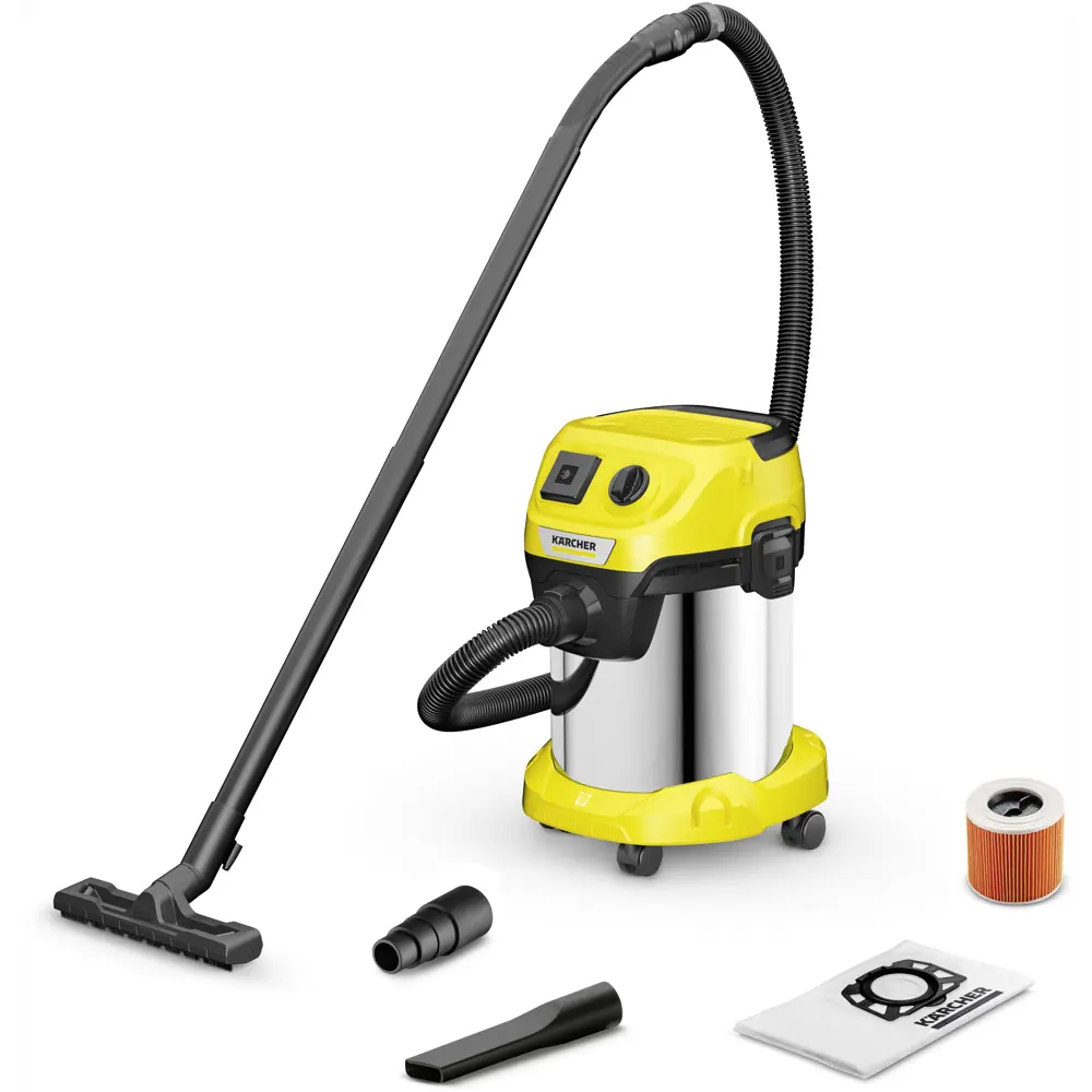 Строительный пылесос Karcher WD 3 для сухой и влажной уборки с автоматическим включением 84231876 STLM-0047292 - Вид №1