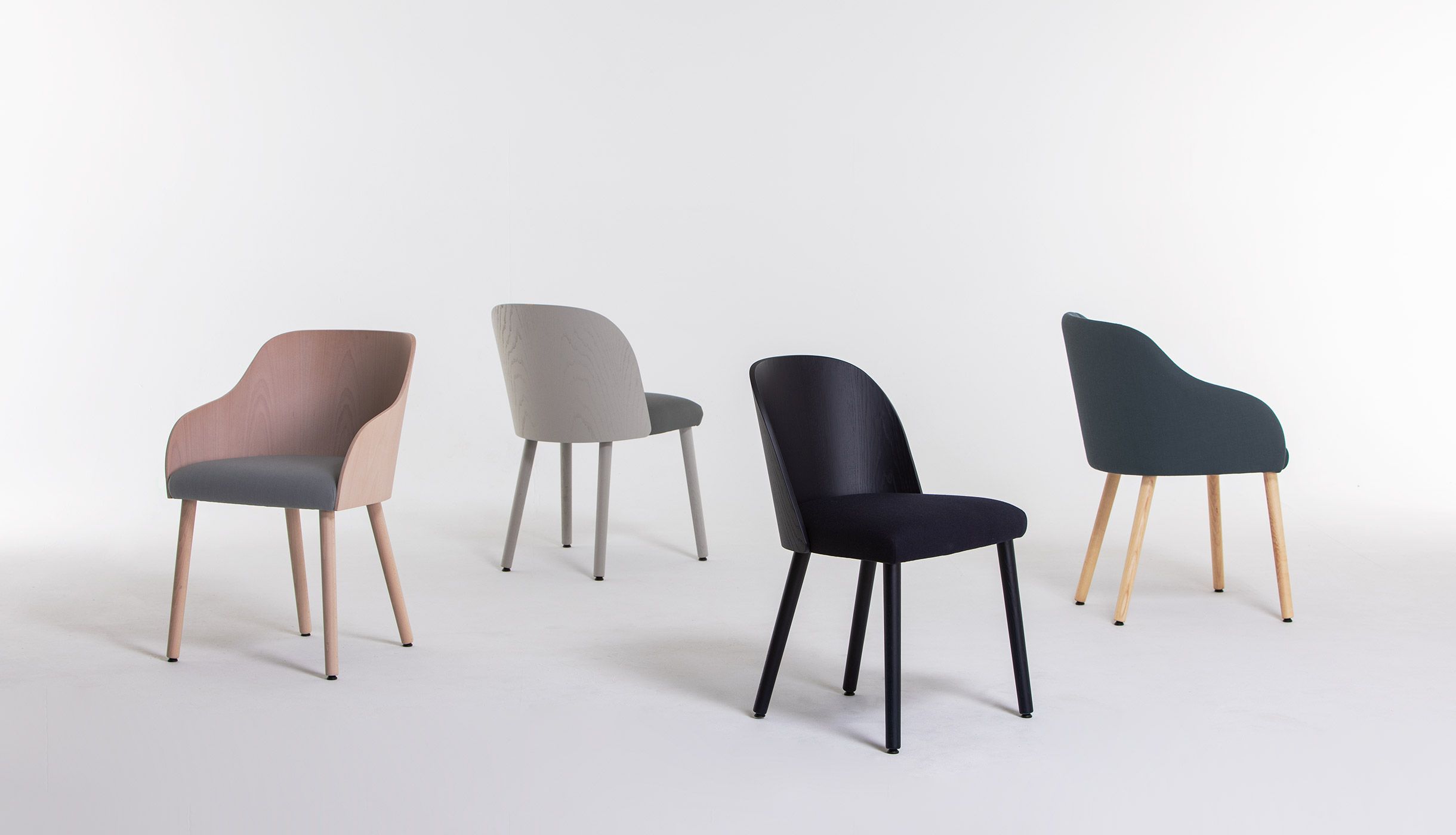 Стул из ясеня с металлическими ножками Vergés Cistell Curve ARCH-00044419 - Вид №7