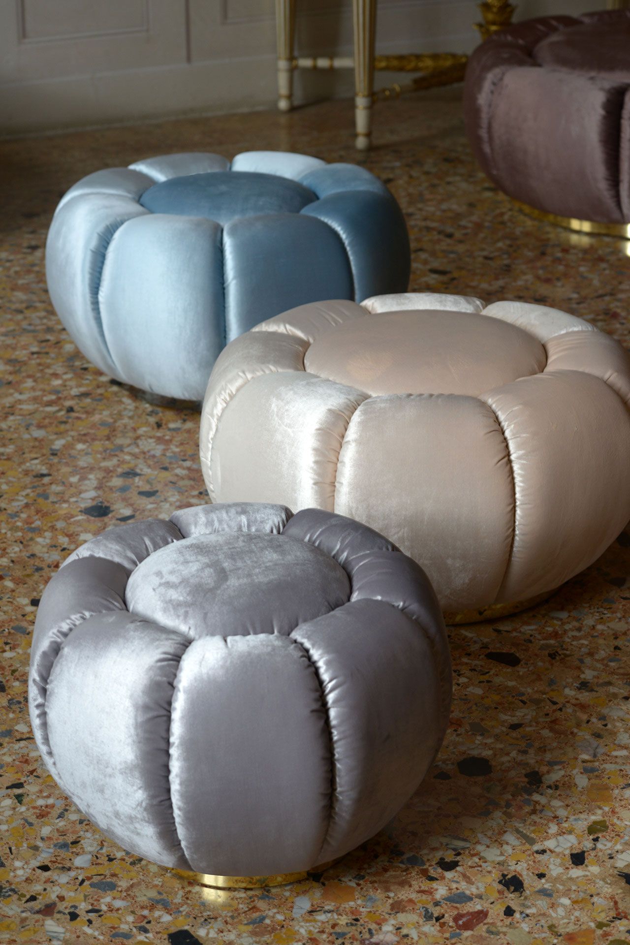 Круглый пуф из ткани Domingo Salotti Arke ARCH-00138293 - Вид №11