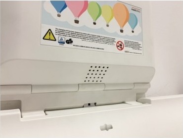 CP0016HCS-I Горизонтальное пеленальное кресло из полипропилена и сатинированной нержавеющей стали с ионизатором mediclinics  - Вид №5