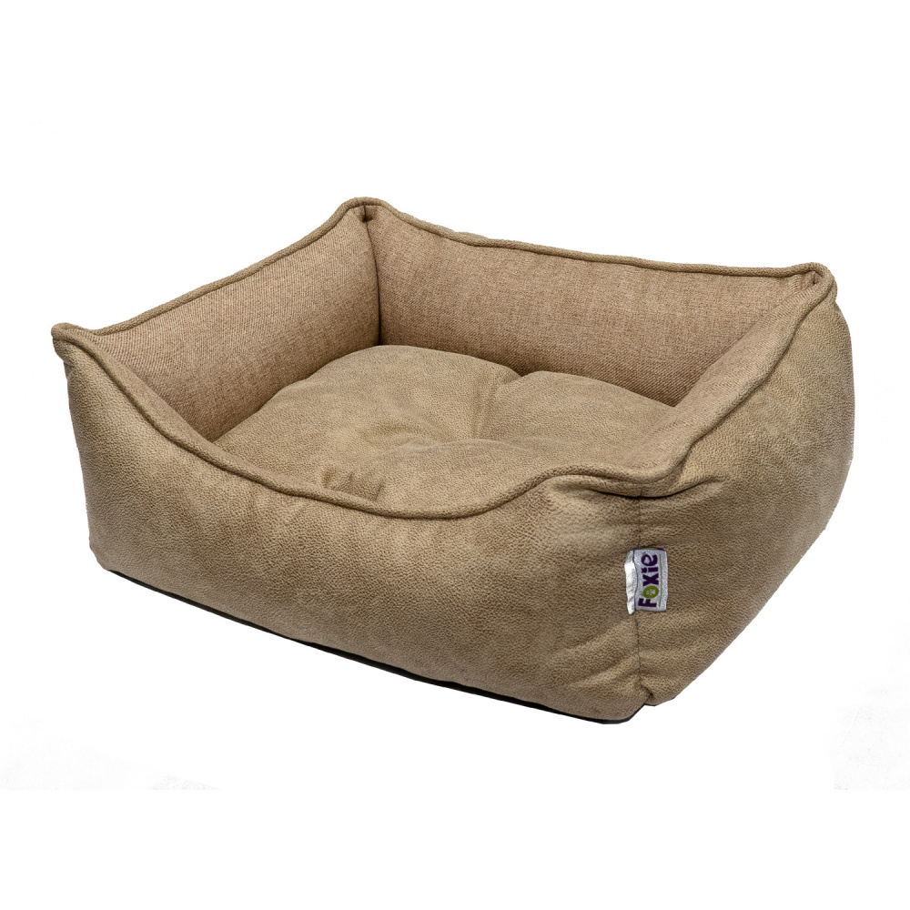 ПР0056982 Лежак для животных Colour 60х50х18см бежевый Foxie 