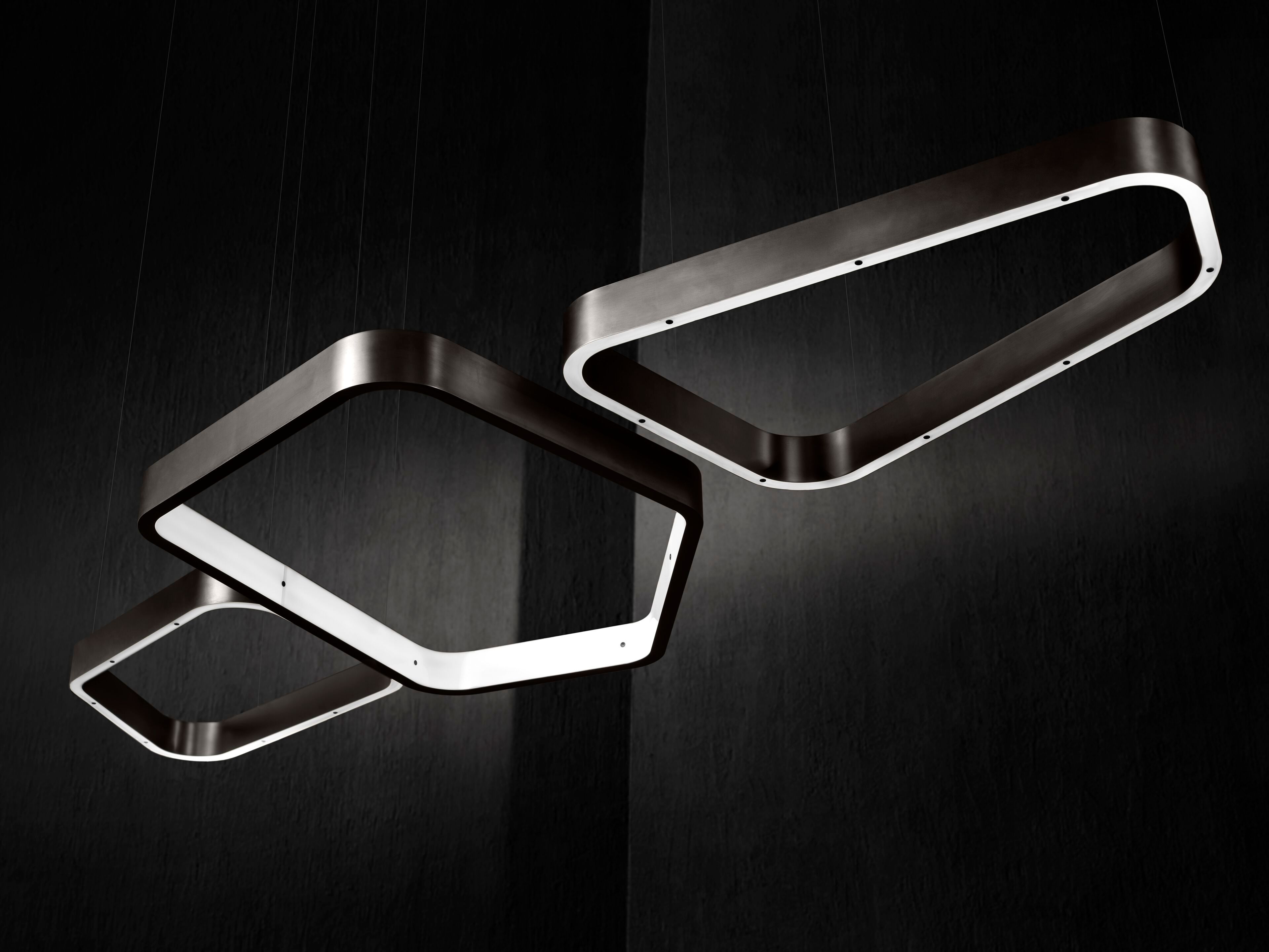 Металлический светодиодный подвесной светильник Henge Световые кольца ARCH-00036934 - Вид №1