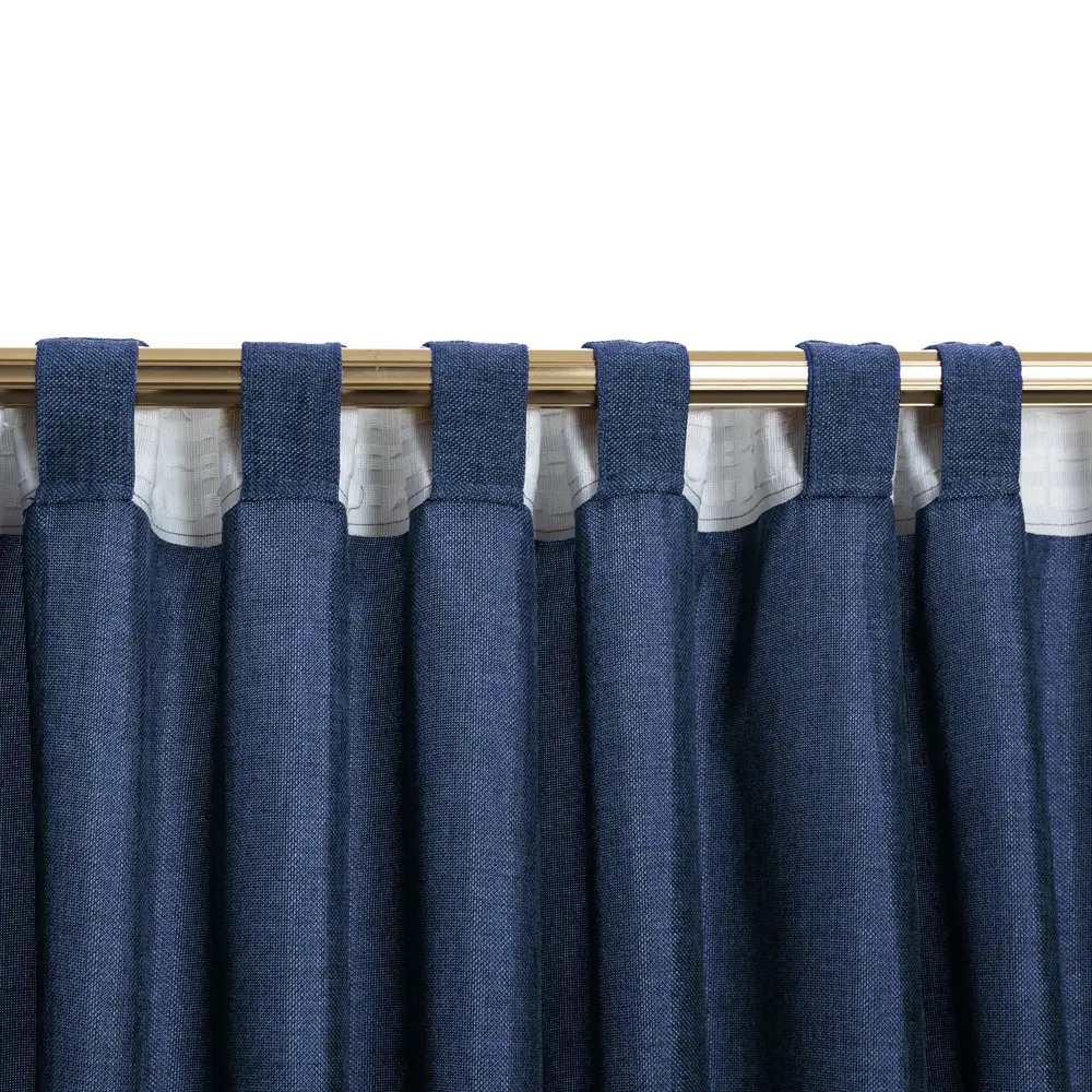 Штора KREAFORTA Looks с затемнением 200x260 см темно-синяя на ленте 89405470 STLM-1568349 - Вид №5