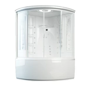 Закрытая душевая кабина Aquanet Palau box 140x140 без пара, прозрачное стекло