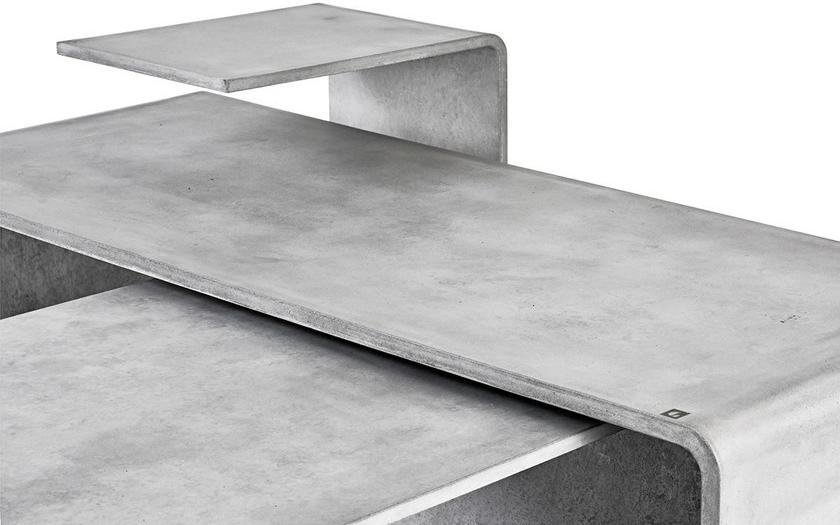 Gravelli Низкий прямоугольный модульный журнальный столик из бетона sun-id-1478348 - Вид №2