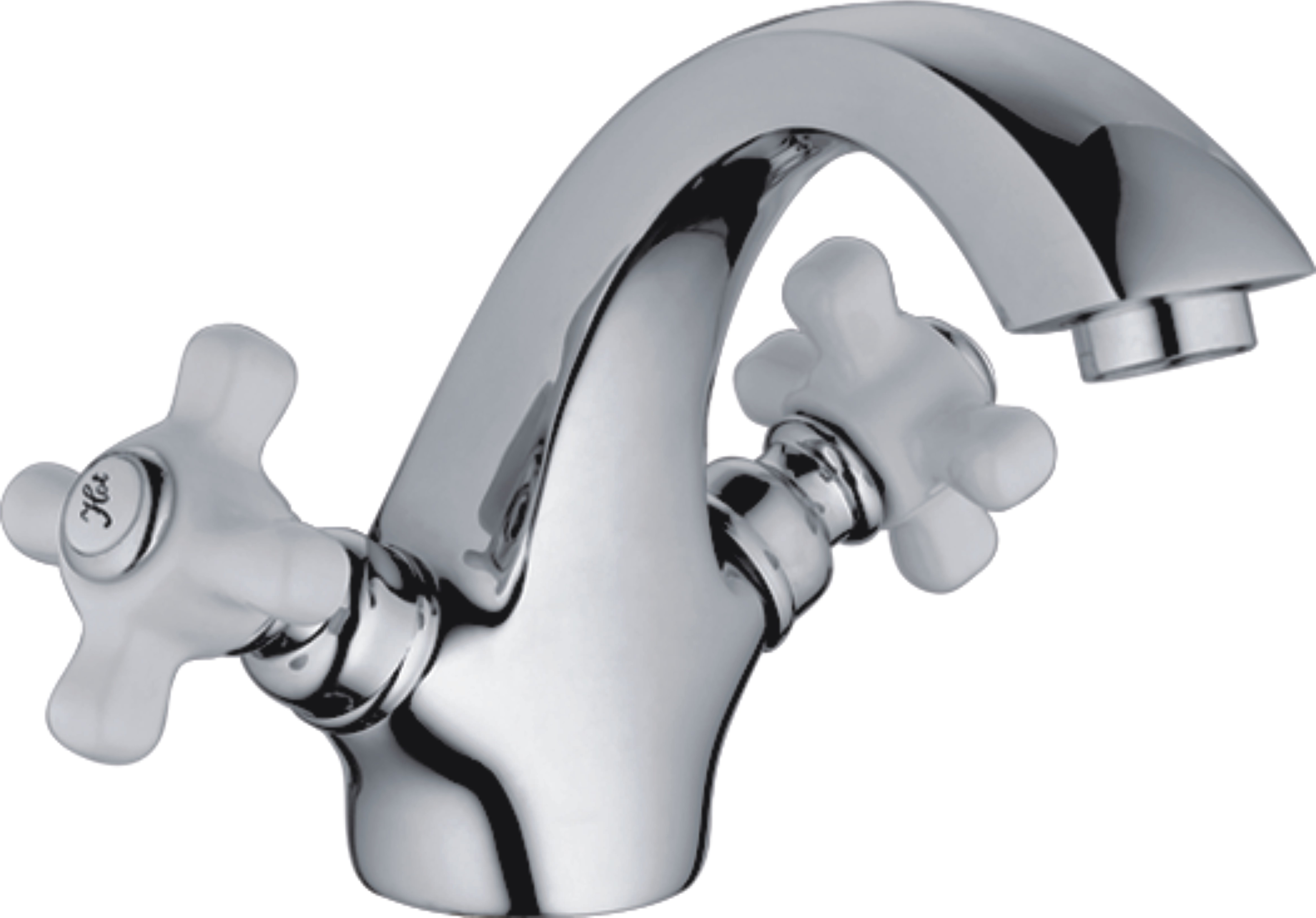 HB1018 Смеситель для раковины , хром Haiba  - Вид №1