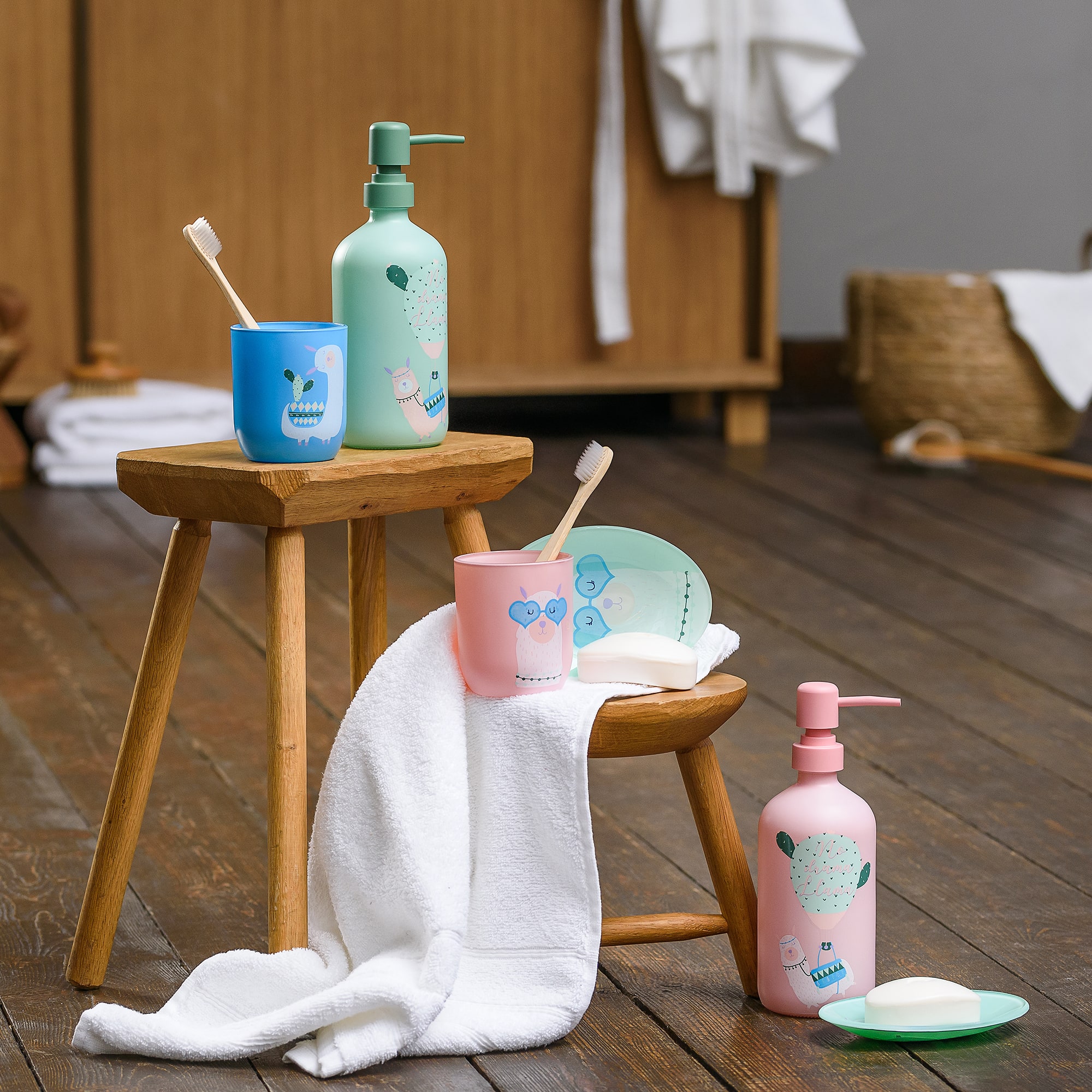 88109927 Стакан для зубных щеток стекло цвет голубой Lama Santreyd - Вид №5