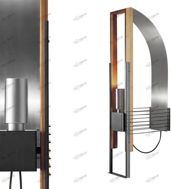 Martinelli Luce Настенный светильник из стали и дерева  1285 