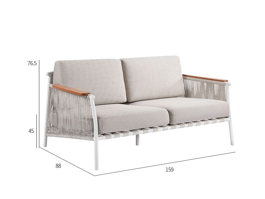 2-местный веревочный садовый диван VINEKO Nine Degrees ARCH-00032763 - Вид №3