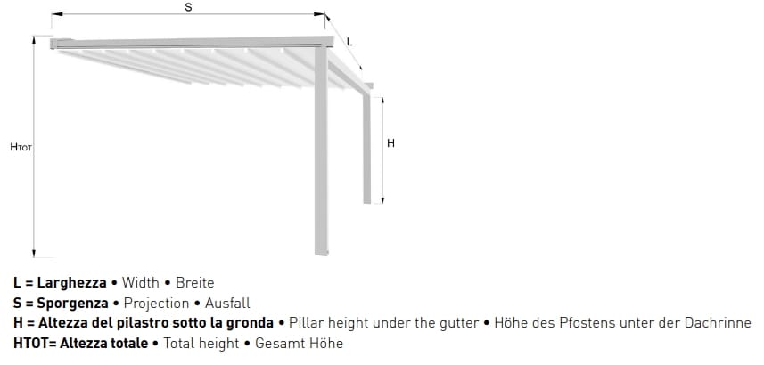 Пергола с раздвижной крышкой Gaviota PERGO CLASSIC ARCH-00098375 - Вид №2