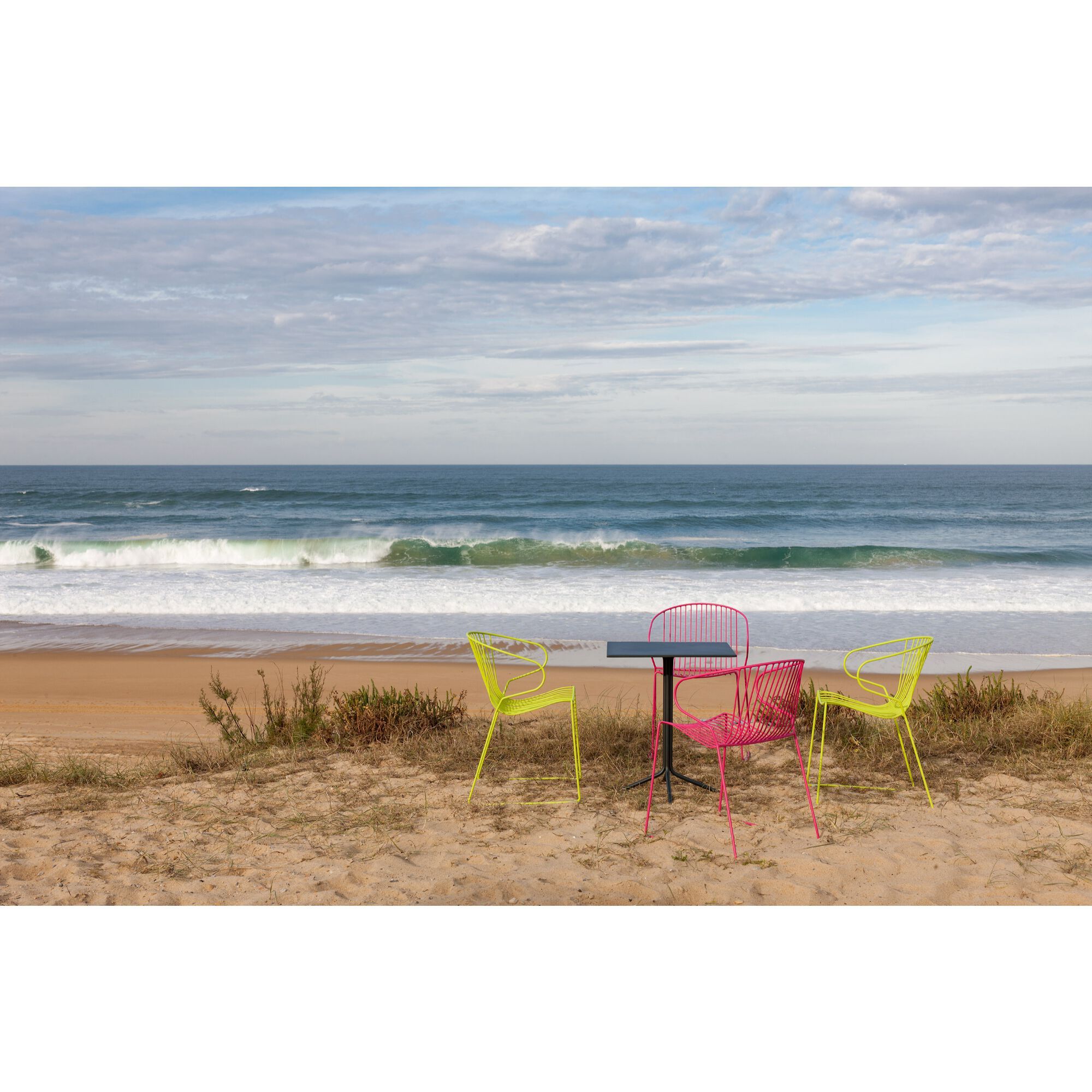 Штабелируемый стальной стул с подлокотниками iSimar Bolonia ARCH-00107047 - Вид №3