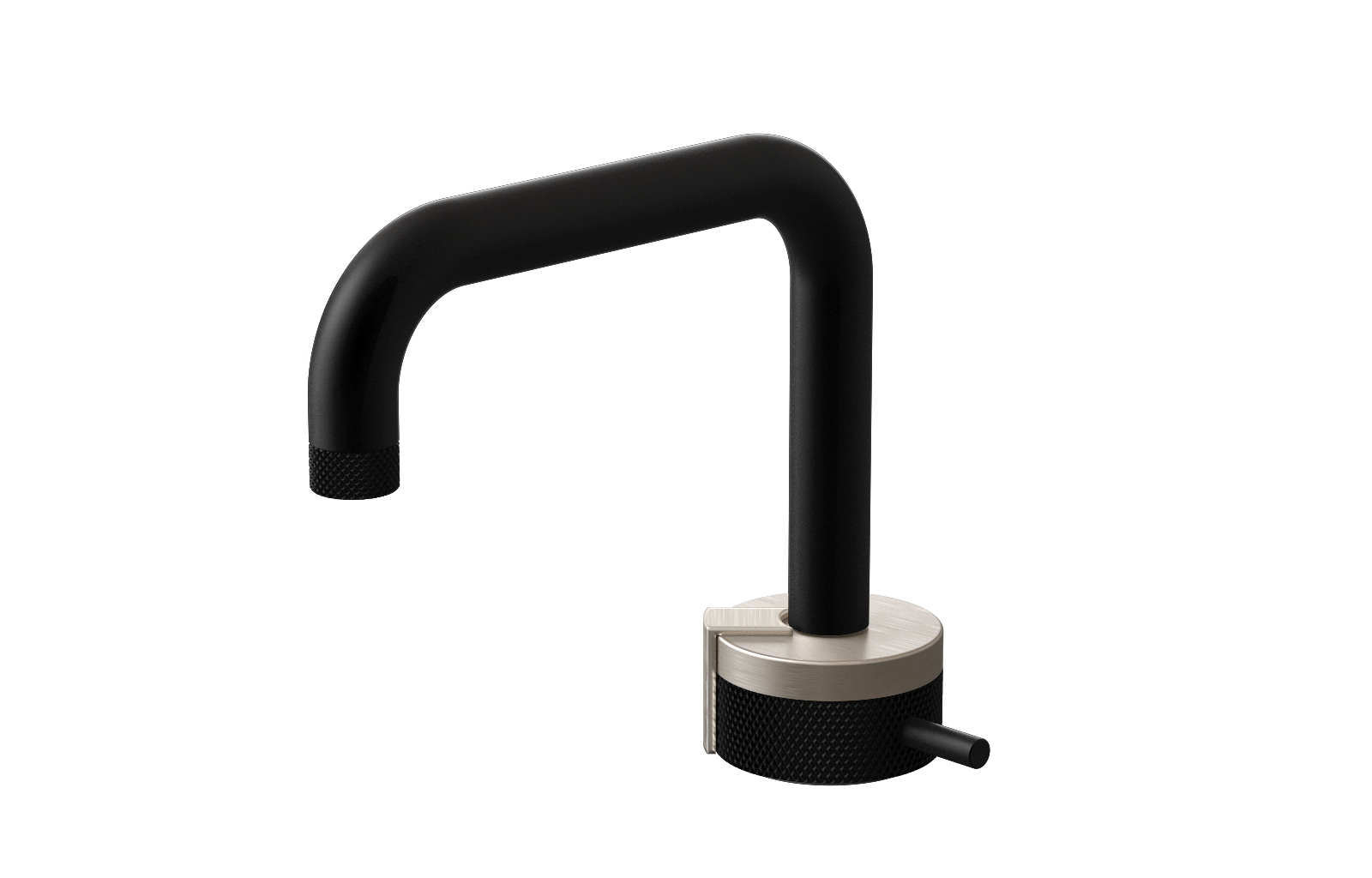 E-11500-R1SN-L2BNi-MBK Однорычажный прогрессивный смеситель для раковины - излив 15,3см GRAFF MOD+