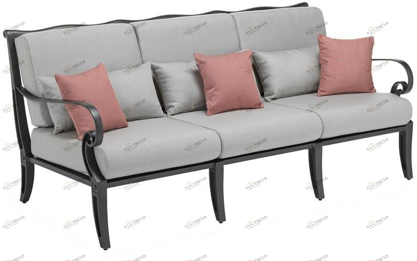 Oxley's Furniture 3-х местный садовый диван Scroll Scts