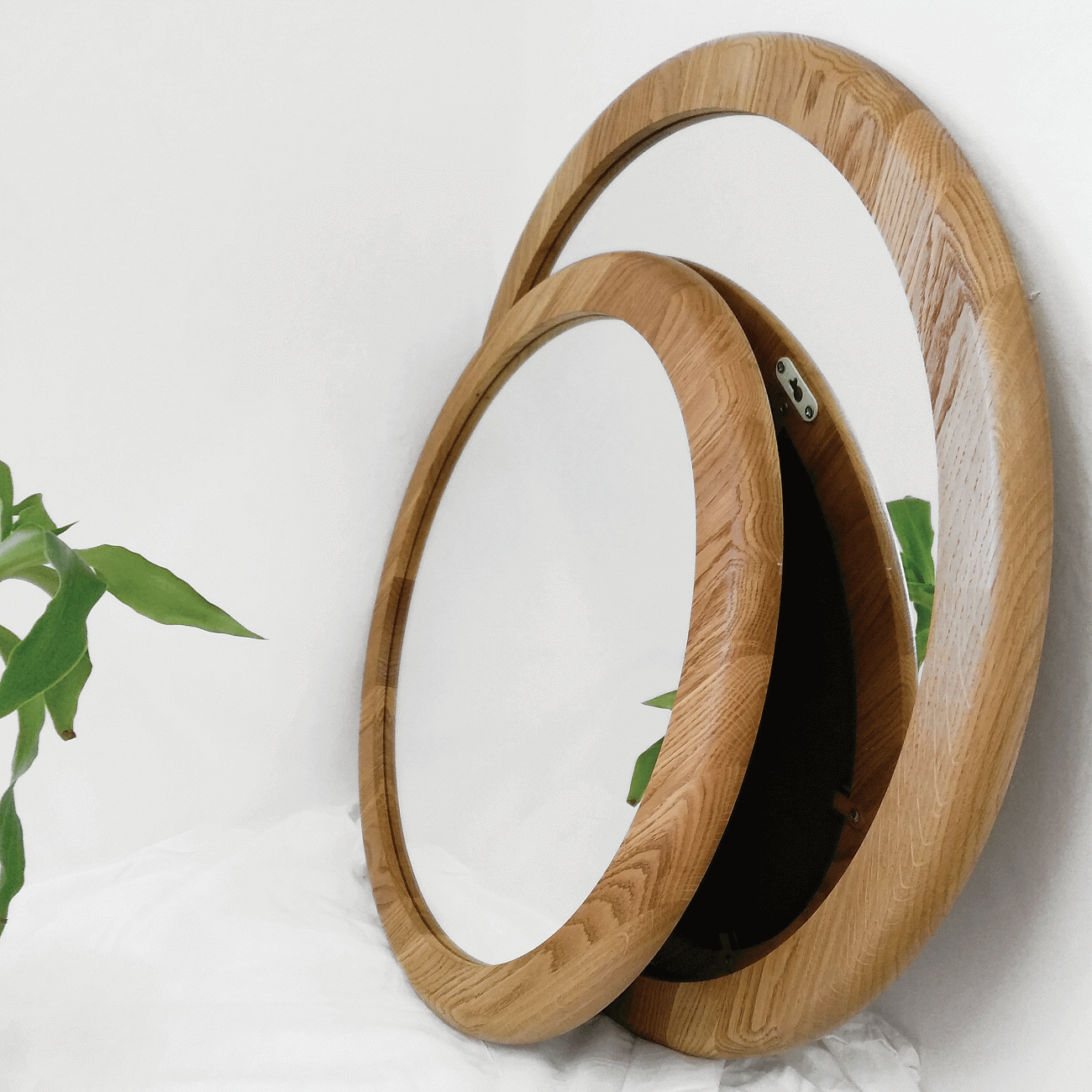 Зеркало деревянное круглое Veneto BONESSI ДИЗАЙНЕРСКИЕ 231923 Коричневый  - Вид №3