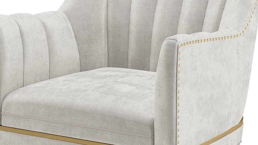 FRATO Бархатное кресло с подлокотниками Verdi Fup010018aal - Вид №2