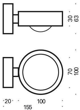 Top Light Регулируемый настенный светильник Lens sun-id-1483829 - Вид №7