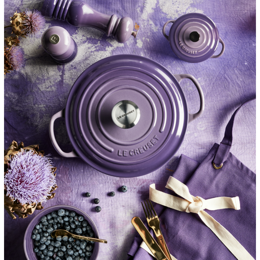 Кастрюля чугунная Le Creuset, Ø24 см, фиолетовая 21177247222430 - Вид №2