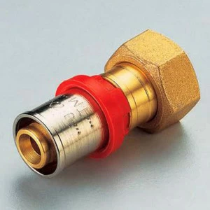 Муфта пресс-В с накидной гайкой плоская прокладка TIEMME 16x3/4"