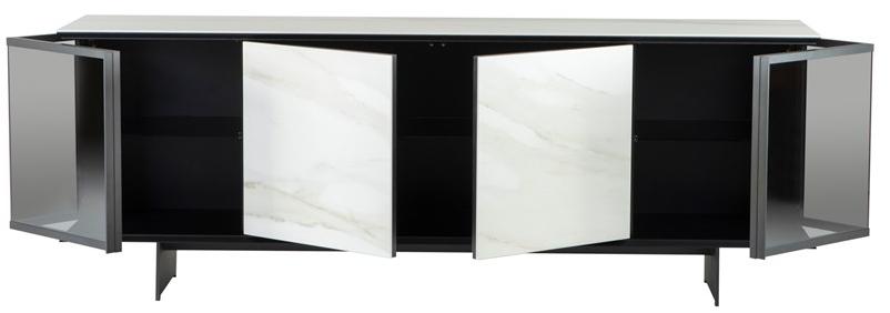 Tonin Casa Комод из стекла и керамогранита с распашными дверцами sun-id-1422625 - Вид №5