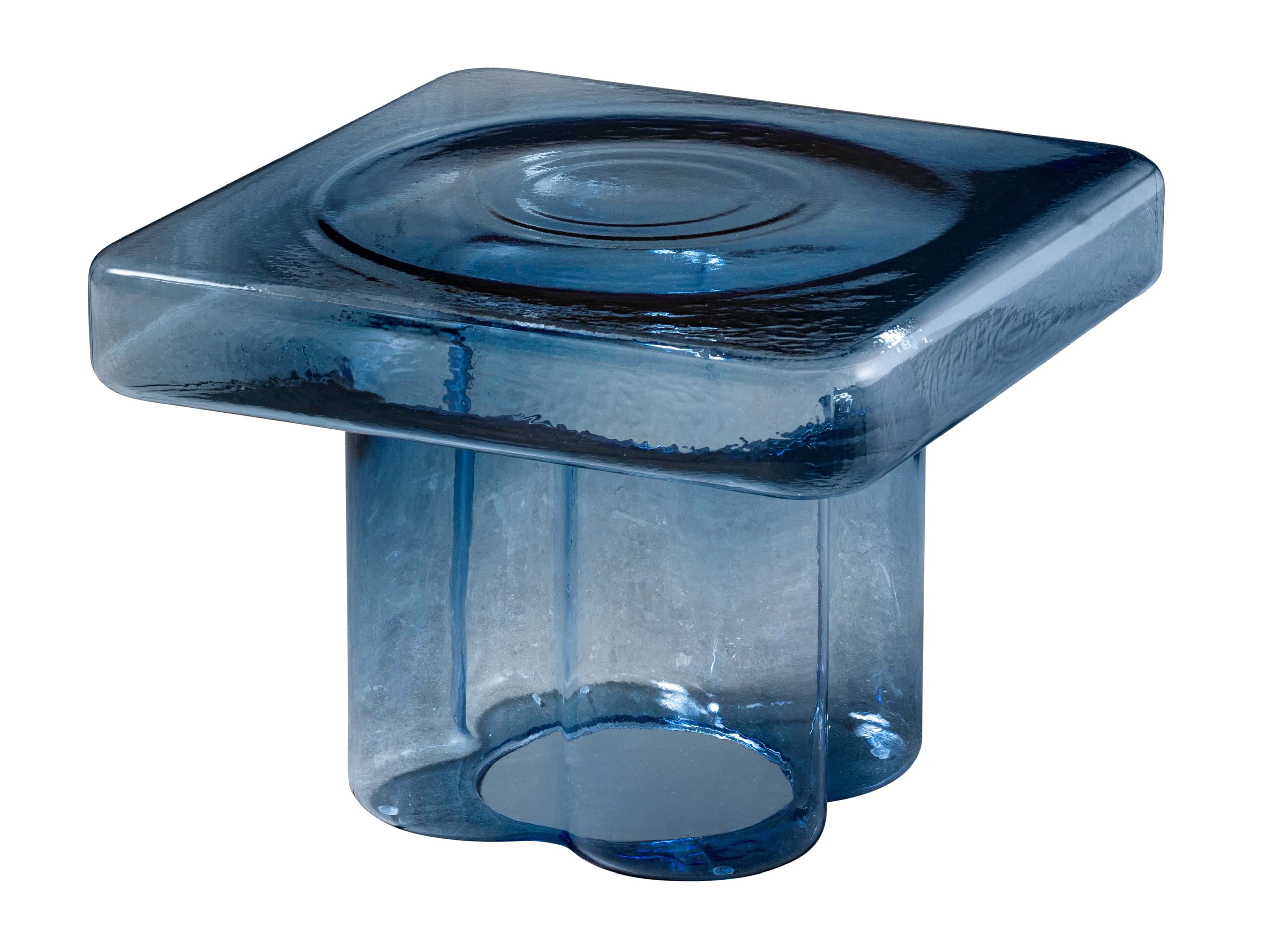 Квадратный садовый журнальный столик из дутого стекла Miniforms Сода ARCH-00039298