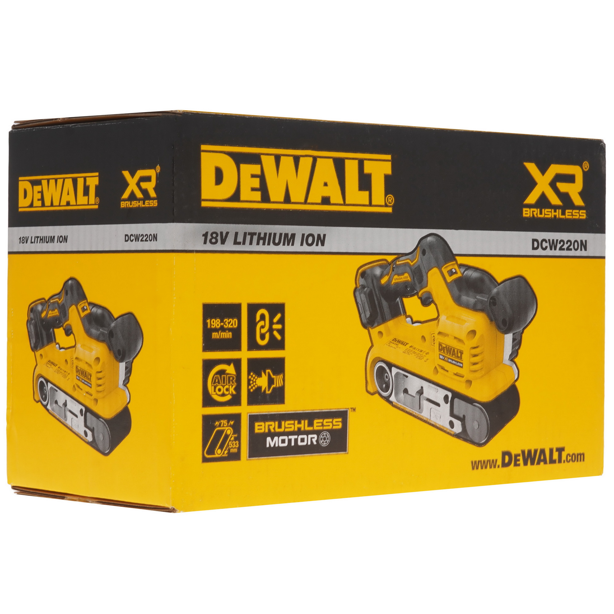 Ленточная шлифмашина DeWalt DCW220N-QW FLEXVOLТ 18/54V  , Без ЗУ, Без АКБ 5455824 STDN-0151316 - Вид №7