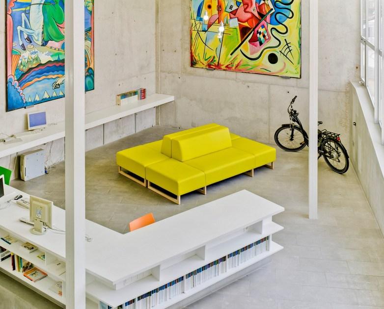 Sancal Модульная скамейка из кожи Moon sun-id-1502041 - Вид №2