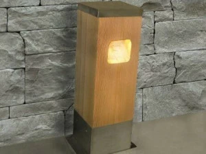 Brillamenti Светодиодный столб из нержавеющей стали и дерева Pole / porto rotondo / ceppo Ce.nn.000.ota.fi