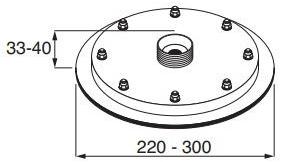 Boffi Лейка дождевого душа из нержавеющей стали Minimal sun-id-1459569 - Вид №2