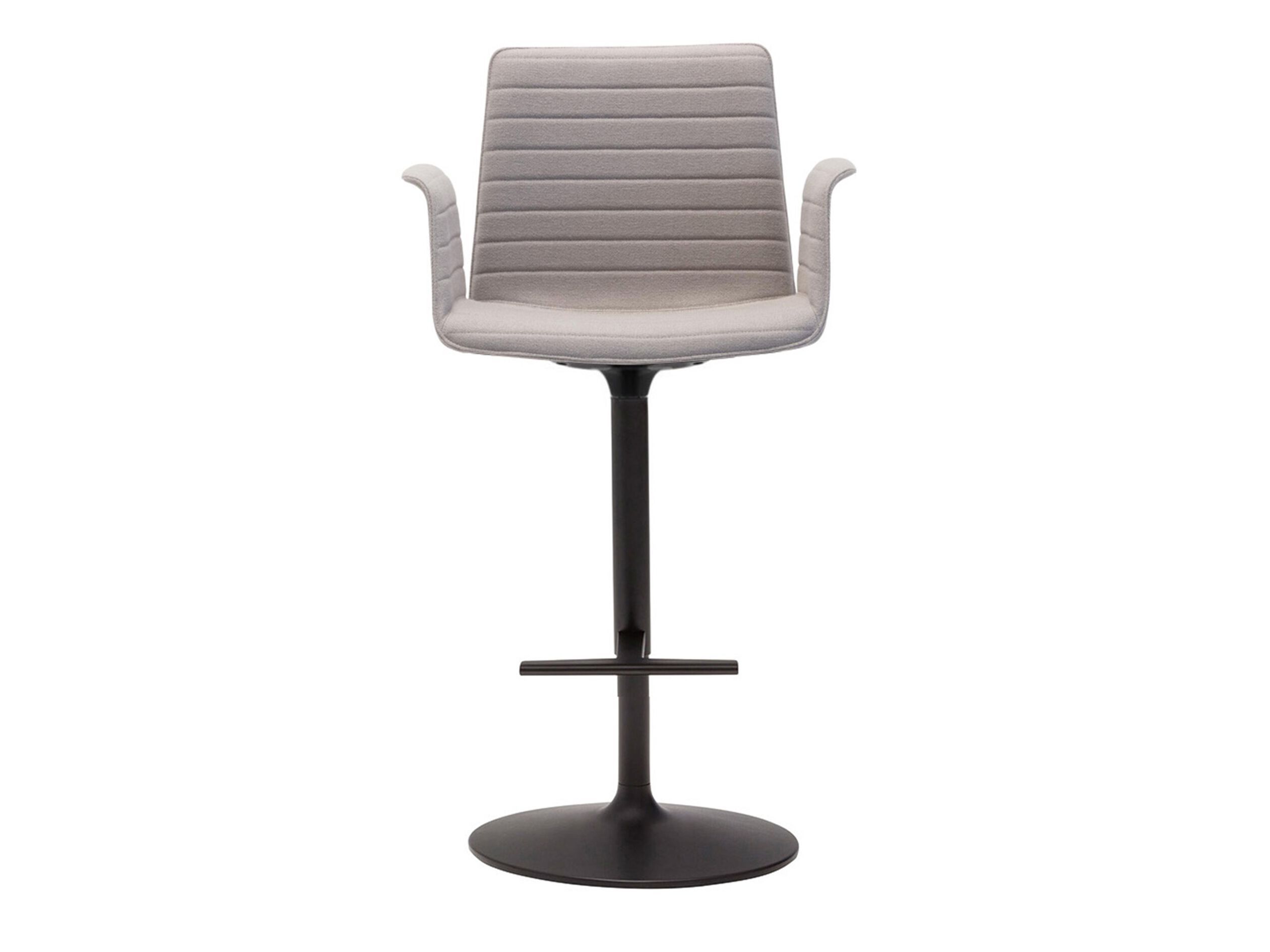 Тканевый поворотный высокий стул с подлокотниками Andreu World Flex Armchair ARCH-00070334