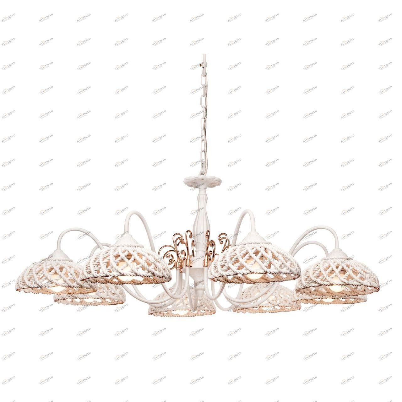 Подвесная люстра Silver Light Bavaria 720.51.8 SILVER LIGHT ДИЗАЙНЕРСКИЕ, BAVARIA WHITE 185980 Белый 