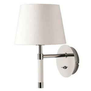 44225586011006 Лампа настенная venice, 28,5х22,5 см, белая, хром Frandsen