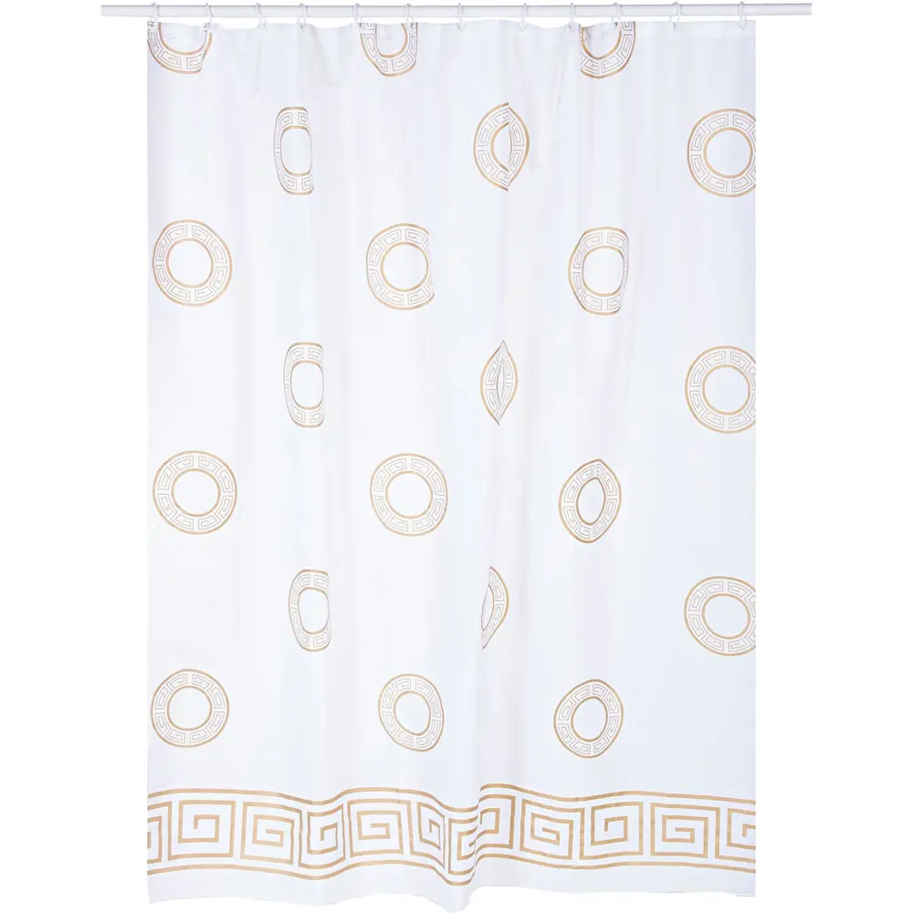 Штора для ванной комнаты «Classic» 180х200 см цвет жёлтый WESS STLM-2000533 - Вид №1