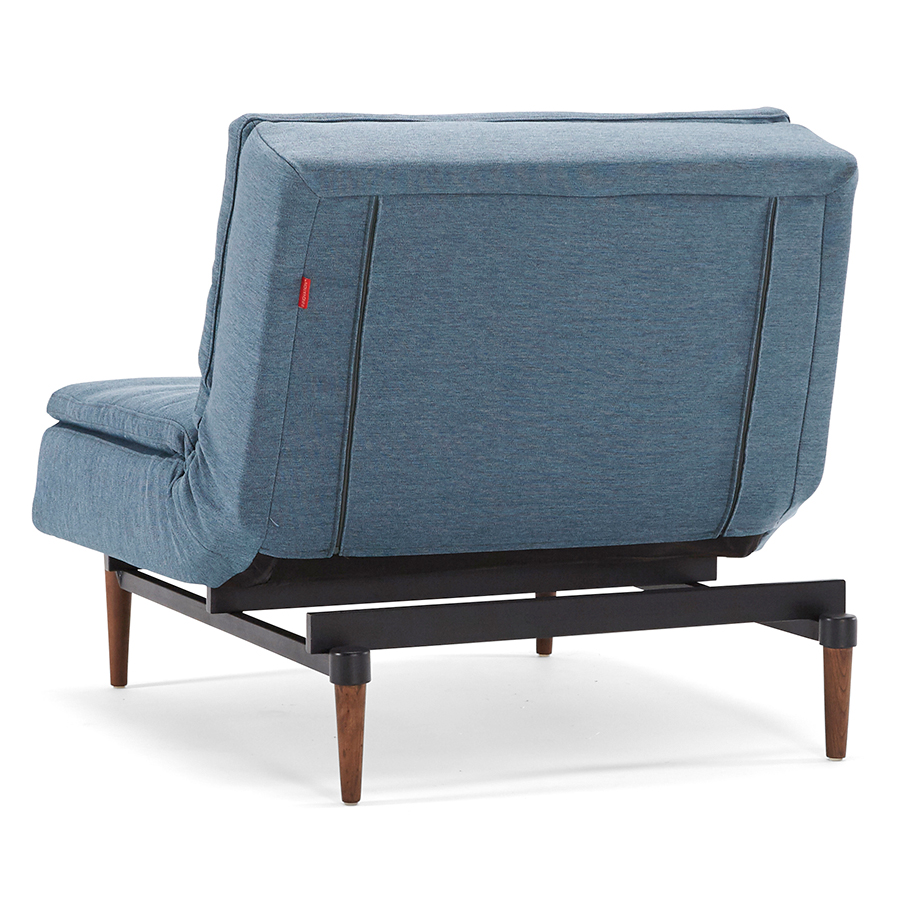 Кресло Dublexo c ножками Styletto из темного дерева и черной рамой, индиго Innovation Living DUBLEXOCH558 - Вид №5