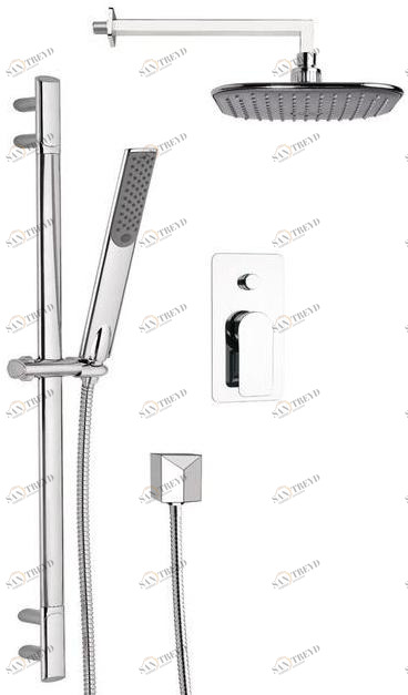 Remer Rubinetterie Душевой набор с лейкой и скользящей штангой Infinity I 09 s01