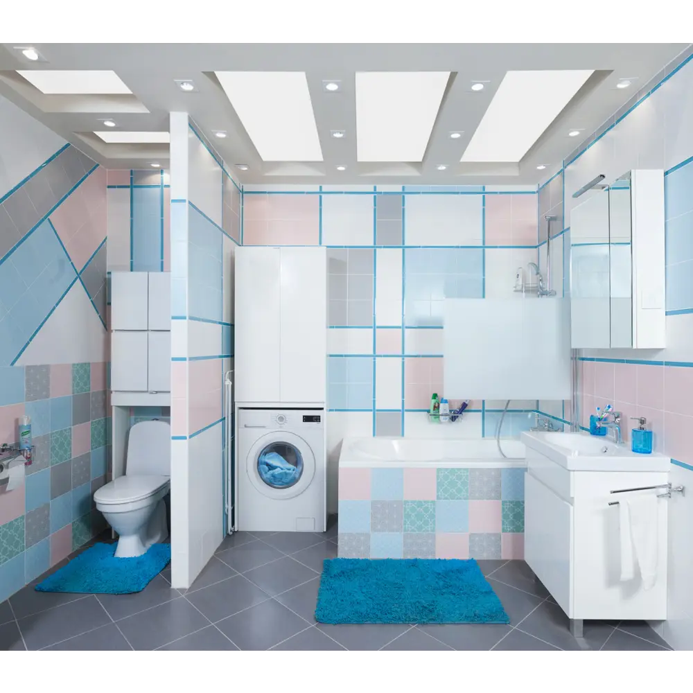 Плитка наcтенная «Калейдоскоп» 20х20 см 1.04 м2 цвет голубой Kerama Marazzi STLM-2116067 - Вид №6