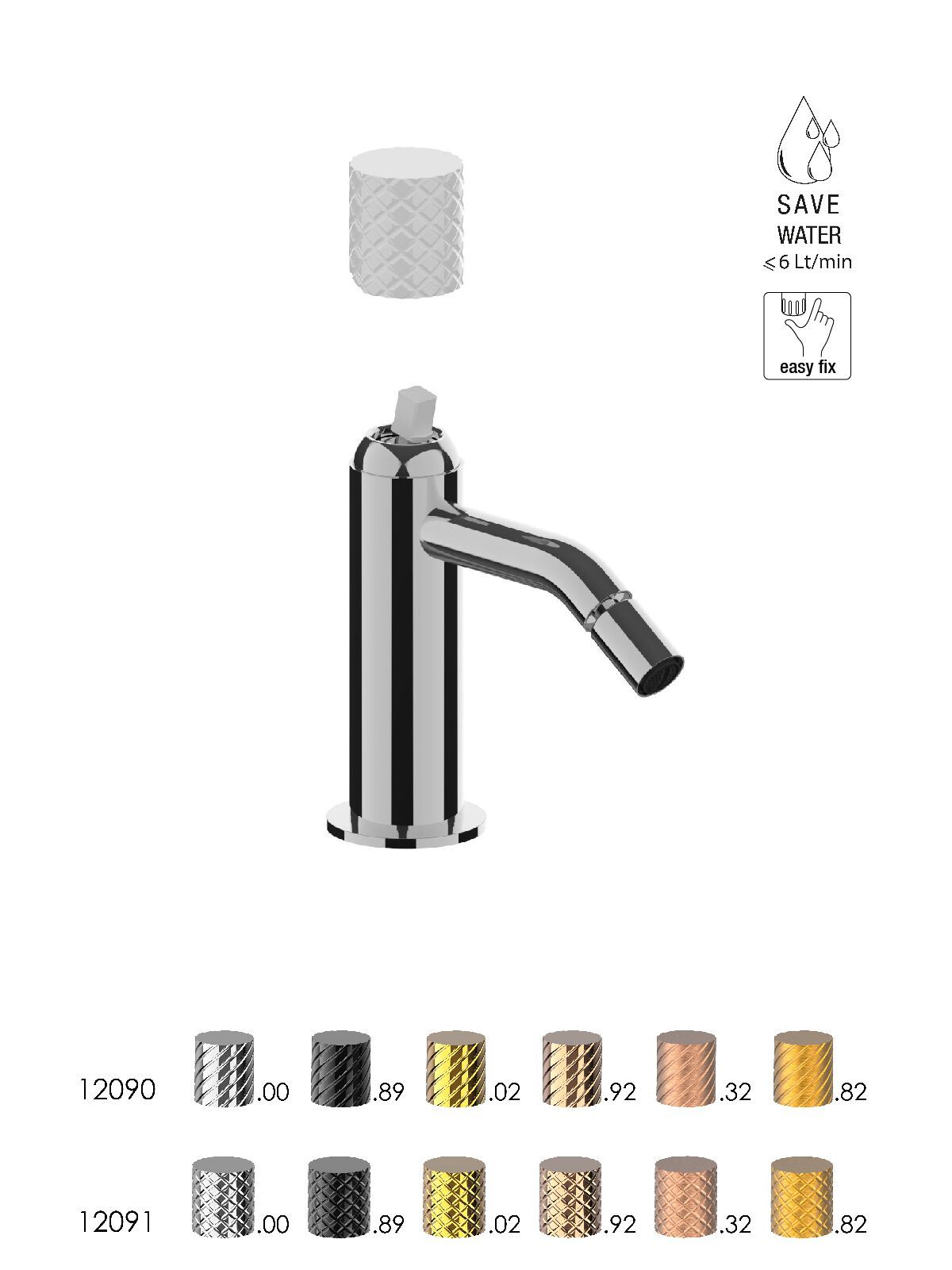 Однорычажный смеситель для биде без слива Rubinetterie Frattini Pepe XLS ARCH-00082399 - Вид №1