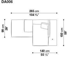 B&B Italia 3-х местный тканевый диван с шезлонгом Dock sun-id-1355318 - Вид №44