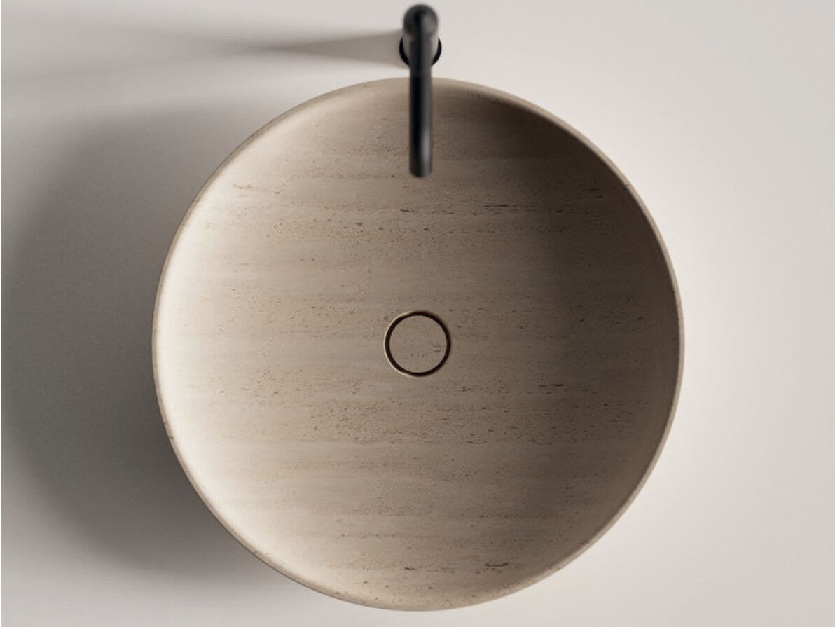 Круглый умывальник из натурального камня Agape SESSANTA ARCH-00147634 - Вид №3