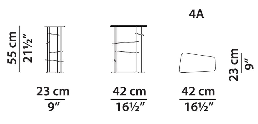 Журнальный столик из нержавеющей стали Baxter COPENAGHEN ARCH-00000051 - Вид №5