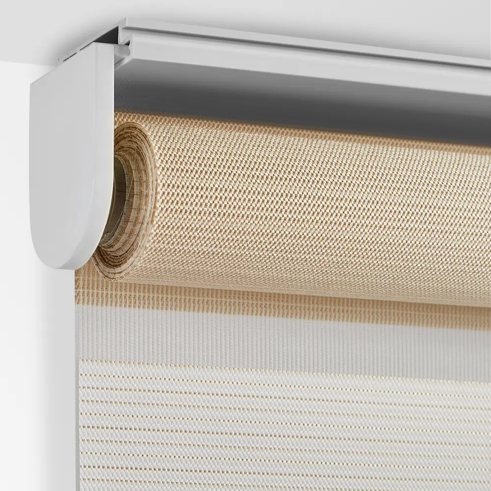 Штора рулонная день-ночь Порто 100x160 см бежево-молочная MIAMOZA STLM-2130118 - Вид №2