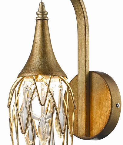 Подвесной светильник Goddess Tears 5 gold от Delight Collection PR68009L-5H DELIGHT ДИЗАЙНЕРСКИЕ 243775 Золотой  - Вид №1
