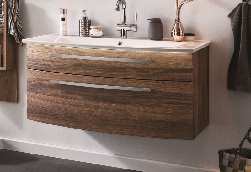 WUA351014(680/180) Puris Speed, тумба под раковину 1000 мм, цвет дуб чарлстон