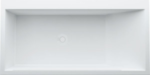 H2243310006161 Встраиваемая ванна со скрытым переливом, левосторонняя, с местом для смесителя, с панелями, solid surface LAUFEN PRO