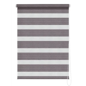 Штора рулонная день-ночь Liza 180x175 см серо-сиреневая