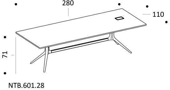 ICF Прямоугольный стол Notable sun-id-1464773 - Вид №4