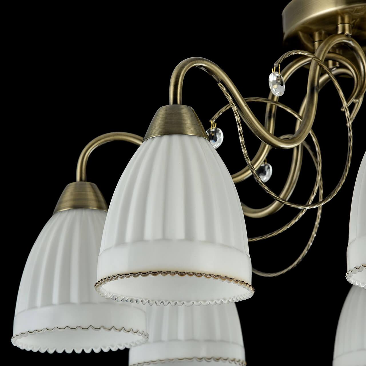 Потолочная люстра Freya Letizia FR2757-PL-08-BZ FREYA LETIZIA 184035 Белый - Вид №1