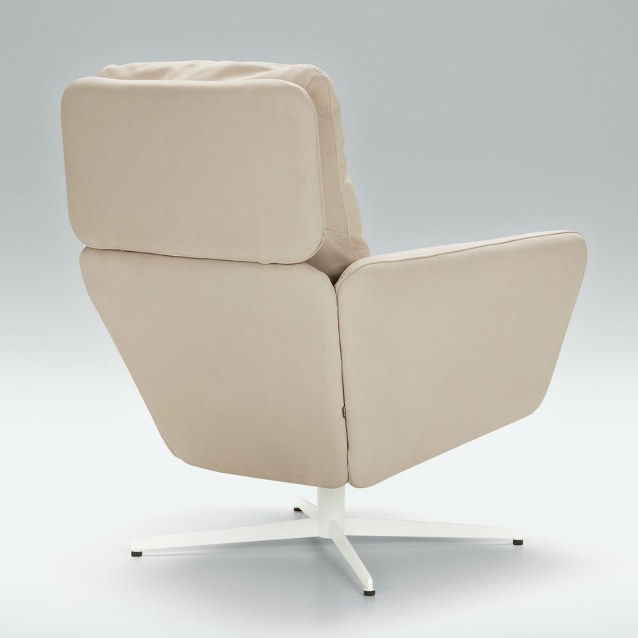 Кресло Amy, кожаное, молочное Sits S1791 - Вид №3