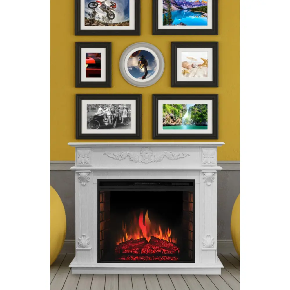 REALFLAME Philadelphia 26 - Портал для электрокамина венге/белый 17116368 STLM-0007528 - Вид №11