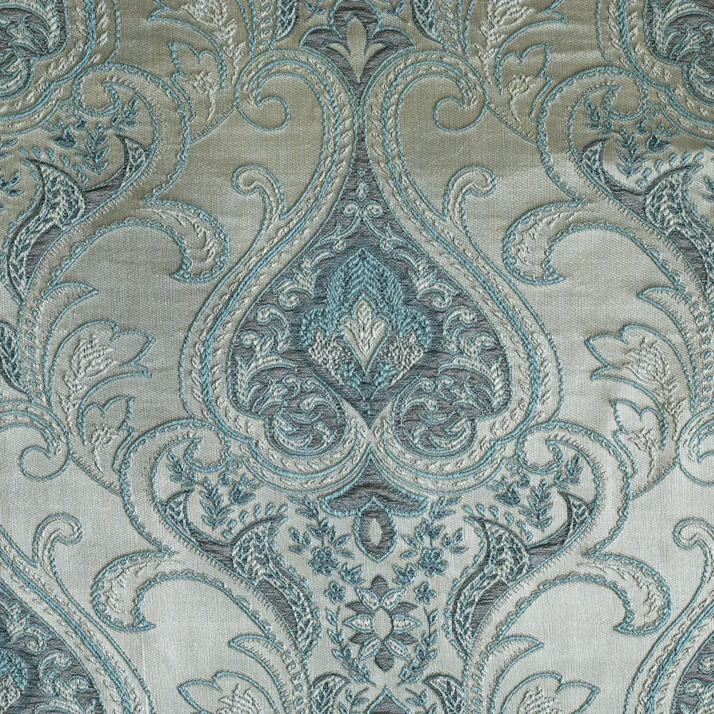 Штора на ленте Виченца 200x280 см цвет бирюзовый GARDEN STLM-2193495 - Вид №2