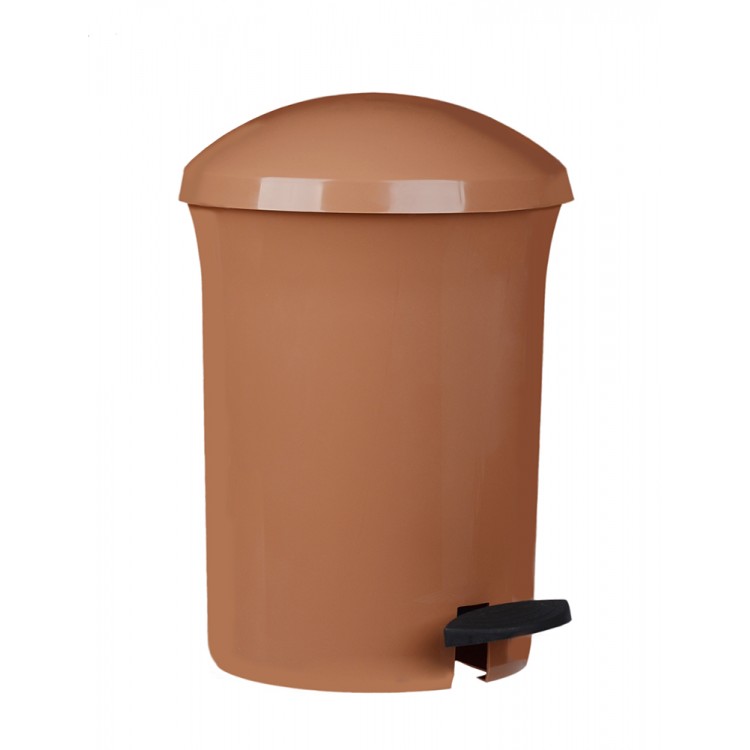 540-03 PLAFOR Ведро для мусора с педалью 8.1 л. Коричневый 